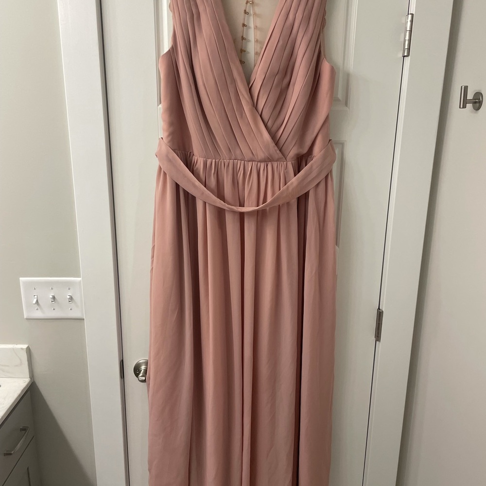 Blush Chiffon Bridesmaid Dress (RENZ)